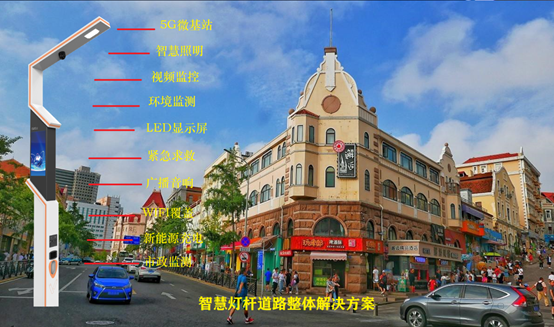 商业街智慧灯杆